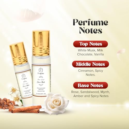 Image of Choco Musk 6ml ATTAR /ITTAR No Alcohol LONG LASTING Roll On Perfume for Men and Women | Chocolate, Vanilla, Cinnamon and Spicy Fragrance Notes | Ideal for Gift
