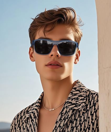 Polarized Sports Sunglasses Men's Wrap Around Sun Glasses Square Fashion Sunnies Driving Fishing SY60842