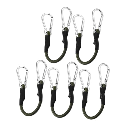 BESTonZON 5 Piezas Cuerdas Elásticas con Ganchos para y Equipaje Resistentes para Tiendas Camping Motocicletas y Bicicletas Fáciles de Usar y Asegurar Objetos