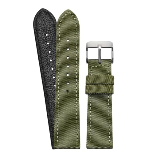 Correa de reloj nylon transpirable pulsera universal de lona ajustable 18-24mm