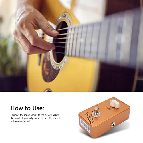 Accessoire de pédales d’effets, pédale d’effet de guitare électrique à phase vintage portable, coque en métal unique… - Les Beatles, Paul McCartney, John Lennon, RIngo Starr, George Harrison Accessoire de pédales d'effets, pédale d'effet de guitare électrique à phase vintage portable, coque en métal unique… – Image 4