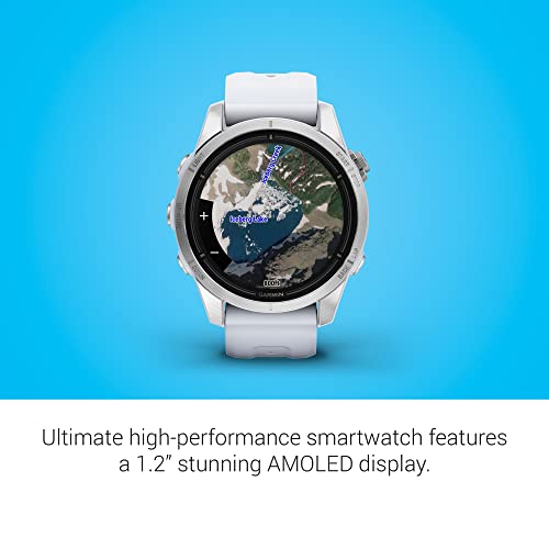 Image of Garmin epix Pro (Gen 2), 42mm, High Performance Smartwatch, Advanced Training Technology, Built-in Flashlight, Whitestone