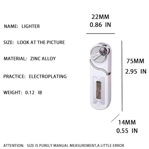 Encendedor antorcha ajustable con brújula blanco miniatura 3
