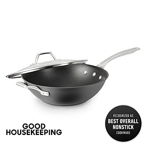 Calphalon Signature Hard-Anodized Nonstick Wok, 12", Flat-Bottom, Oven-Safe, PFOA-Free, Black by Calphalon - Image 7