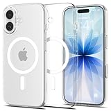 Spigen Thin Fit Clear T MagFit iPhone 17 Back Cover Case, Never Yellow - Lifetime Yellowing Warranty (PC | Clear White)