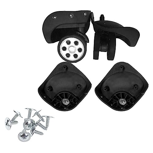 A79 Luggage Wheels Suitcase Double Row Roller Repairing Kit 360° Spinner Casters Heavy Duty Wheel 1 Pair with Screws - Main Image