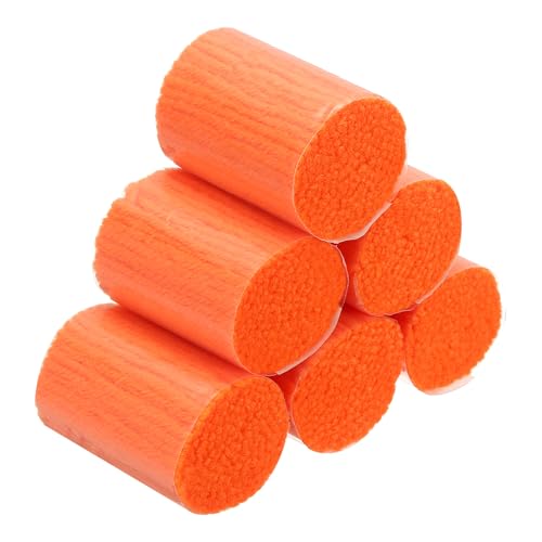 Image of PATIKIL 6 Rolls Latch Hook Yarn, Latch Hook Kit Yarn Precut Hook Rugs Making Crochet Bundles for Latch Hook Rug Adults Beginners Tapestry DIY Craft, Orange