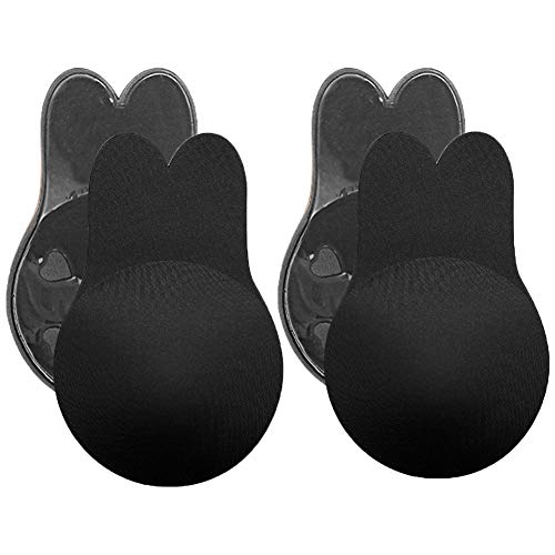 SANMIO Femme Soutien-Gorge Adhésif Push-up, Cache-tétine en Silicone Auto-adhésif pour Les Robes de Soirée Dos Nu Robes de Bal