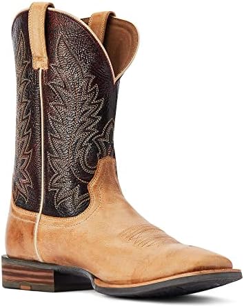 Ariat Mens Ridin High Western Boot Desert Tan/Dark Brick 10.5 | Image 2