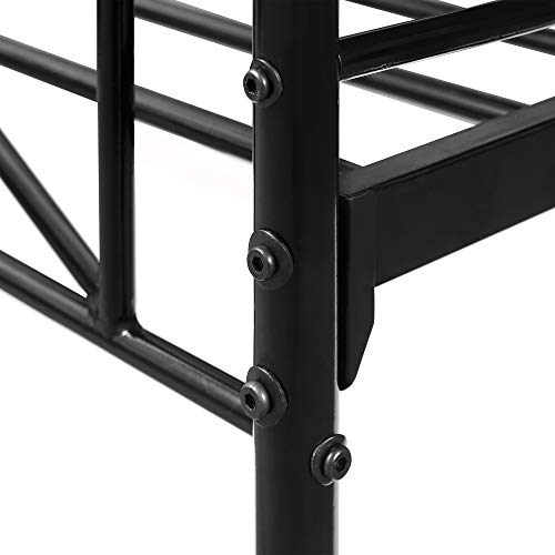 Furinno Angeland Carca Metal Daybed, Twin, Black #TOP4