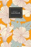 A-Z Alphabetical Notebook: 4x6 Small Ruled-Journal with A-Z Alphabetical Labels | Pastel Hibiscus Flower Cover Design | Orange