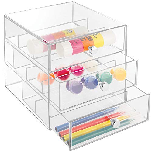 iDesign 3-Drawer Clarity Eyeglass Case, Clear