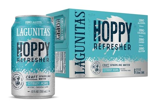 Lagunitas Hoppy Refresher Sparkling Hop Water, 6 pk, 12 oz cans, 0.1% ABV