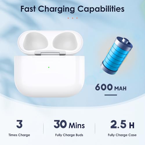 Image of Wireless Charging Case Replacement Compatible with AirPod 3rd Generation (Not Pro 3)