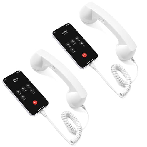 Auricular retro para teléfono móvil: descansa tus manos y habla con total comodidad