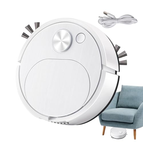 Generico Robot Aspirapolvere - Lavapavimenti Automatico 3-1, Ricarica USB, Anti-caduta Anticollisione | Pulitore Spazzante Robot Silenzioso A Lunga Durata Per La Pulizia Automatica Dei Pavimenti Di
