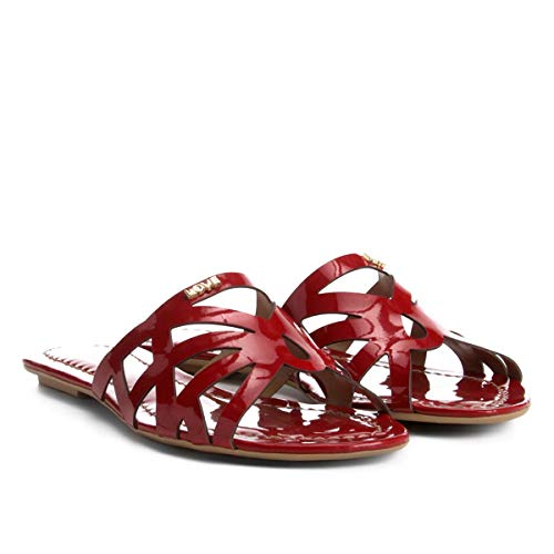 Rasteira Drezzup Vazada - Vermelho - 34