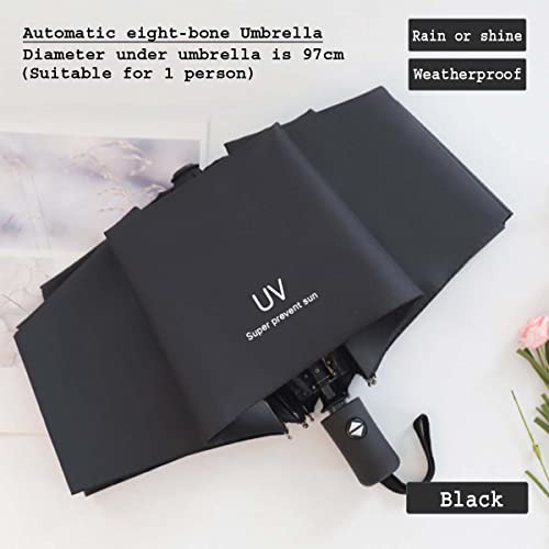 Image of KEKEMI 3 Fold Automatic Sun & Rain Umbrella for Men & Women (Pack of 2)