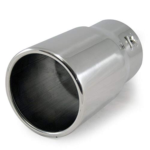 Universale 8253 Terminale di scarico per auto Terminale Silenziatore sportivo Acciaio inossidabile Cromo 83mm