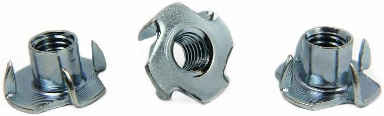 3/8-16 X 7/16" 4 Prong Tee Nuts/Steel/Zinc / 500 Pc. Carton