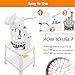 INTSUPERMAI Dough Divider Cutter Machine 36PCS Manual Dough Divider Rounder 3 Pans Hydraulic Dough Equal Cutter DIvider Cutting Machine 1.06oz-5.64oz One Piece