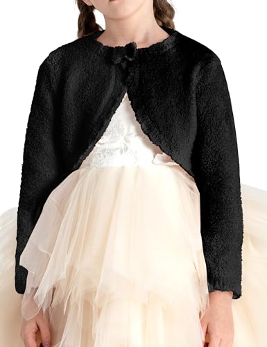 Image of BOBOYOYO Long Sleeve Girls Shrug Knit Girls Cardigan Bolero Dress Sweater