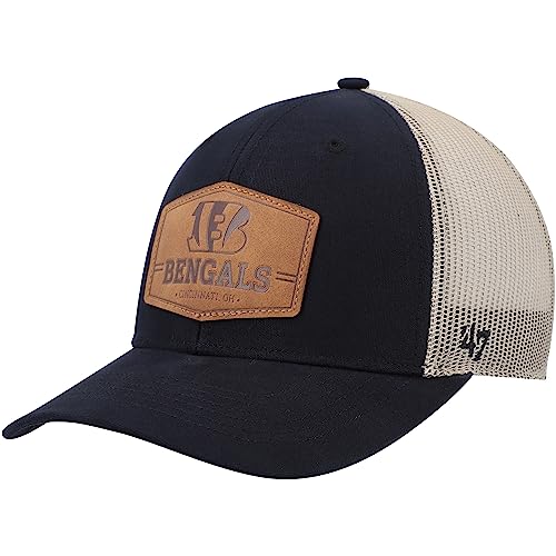 47 Men's Dark Navy/Natural Cincinnati Bengals Rawhide Trucker Adjustable Hat