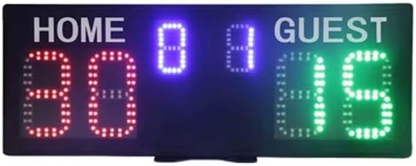 LED Electronic Scoreboard, Digital Scoreboard with Remote Control, Portable Basketball Scoreboard, Digital Tennis Scoreboard for nets, Outdoor Sports Volleyball/Football Scoreboard