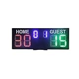 ZHONG XIAO XIAO LED Electronic Scoreboard, Digital Scoreboard with Remote Control, Portable Basketball Scoreboard, Digital Tennis Scoreboard for nets, Outdoor Sports Volleyball/Football Scoreboard