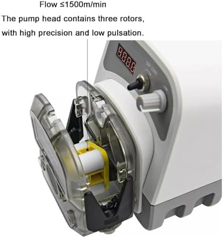 Bomba de dosificación peristáltica, Pantalla Digital, Bomba de líquidos Inteligente, caudal de hasta 1500 ml/min, Soporte para succión inversa, para Laboratorios