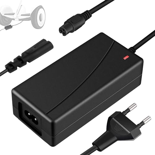 Cargador Patinete Electrico: 42V 2A 3 Pines Cargador Pour Patinete électrique Compatible Xiaomi M365 1S, Universal Cargador de Batería Patinetes para Accesorios Patinete xiaomi