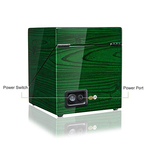 Jqueen Double Watch Winder With Quiet Japanese Mabuchi Motor (G-Greeen) #TOP5