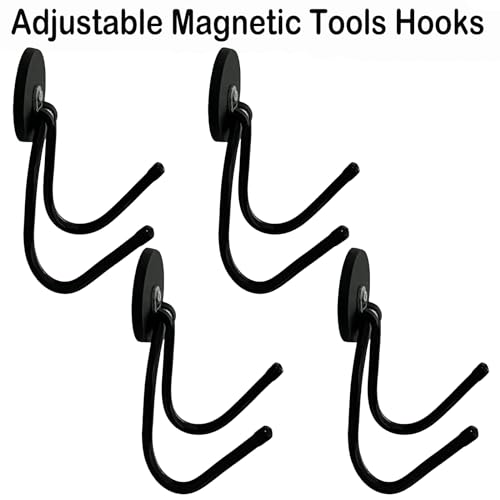 4 Pack Strong Garage Magnetic Hooks