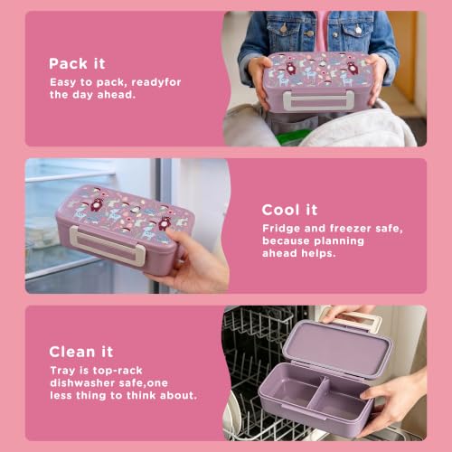 Bento Lunch Box for Kids With 8oz Food Thermo,BPA-Free for School by Fomazi - Used condition - Image 7