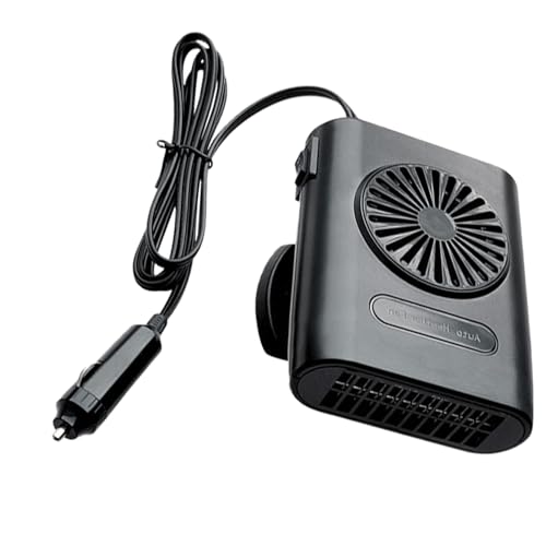 Fyrdyn Calentador Portátil Para Coche,Desempañador Parabrisas 12V Para Automóvil | Ventilador Compacto Para Camping Invernal Coche Camiones Autocaravanas Y Antivaho Para Ventanas
