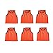 BlueDot Trading 6 orange adult sports pinnies-6 scrimmage training vests