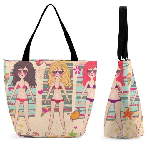 Sac à main bikini pour femme grand cabas shopping de voyage