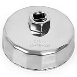 Tongze 79-80mm Oil Filter Wrench: 15 Flutes Oil Filter Removal Tool Compatible with Honda S2000 Kia