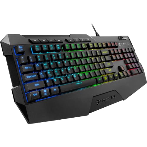 Sharkoon Skiller SGK4 Illuminatied Wired Gaming Keyboard I Anti-Ghosting Keys – Black