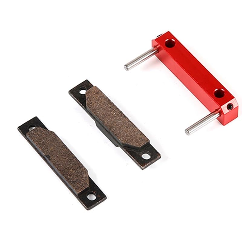 CNC Alloy Brake Pad Set Compatible with 1/5 HPI KM Baja 5B SS RC CAR Gas Parts 85201-Orange & Brake Disc Set