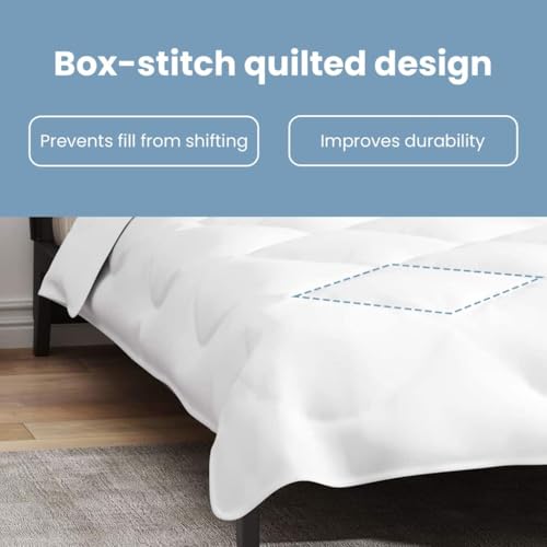 Vidaxl Piumone Con Cuscino 2 Pcs Bianco Microfibra - 6