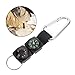 ibasenice Portable Multifunctional Compass and Thermometer with Carabiner Clip Essential Hiking Gear for Outdoor Adventures Accurate Readings for Survival and Weather Conditions