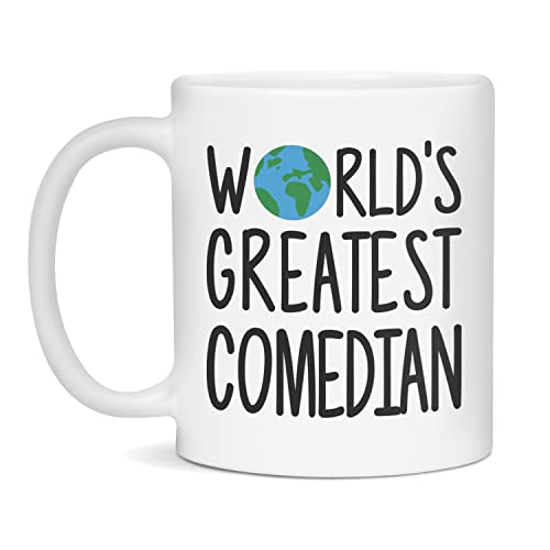 World's Greatest Comedian Mug, 11-Ounce White