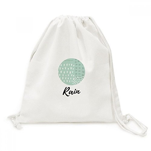 Sac cordon en toile motif plantes vert résumé pour voyage et loisirs quotidiens