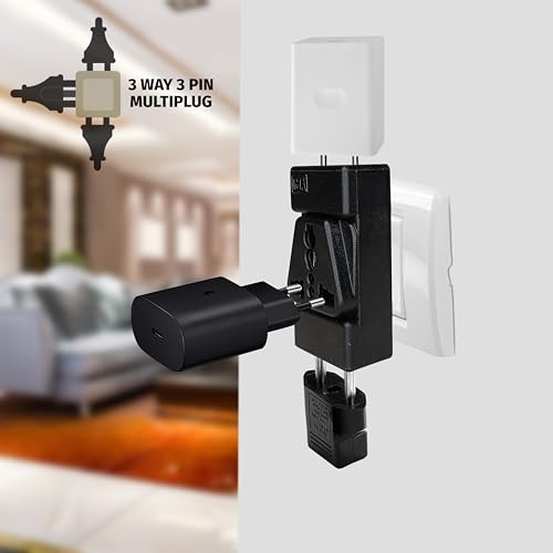 Image of MX 5A to 15A Converter Plug | 3-Pin Universal Adapter | Heavy-Duty Power Converter Socket | Universal Socket Plug (2 Pin 3 Pin Multi Plug Adapter, Pack of 3)