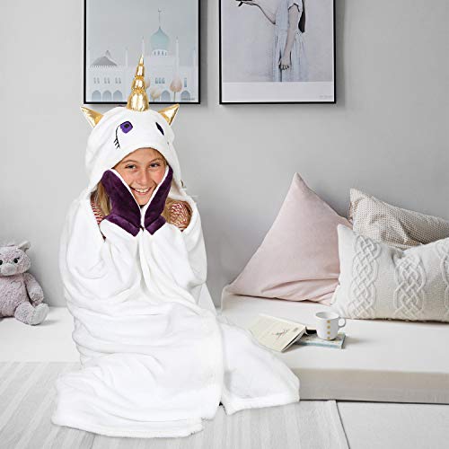 Kanguru Wearable Hooded Blanket Gifts for Girl 5 6 7 8 9 10