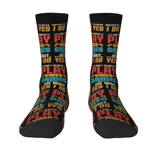 I Don T Always Play Video Games Oh Wait Yes I Do Socks For Men Women Gift Wicking Sport Casual Running Socks2
