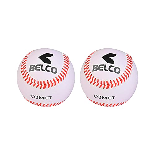 Image of Belco Baseball, Competition Grade Baseball Ball Official Size (PU Baseball Pack of 2)