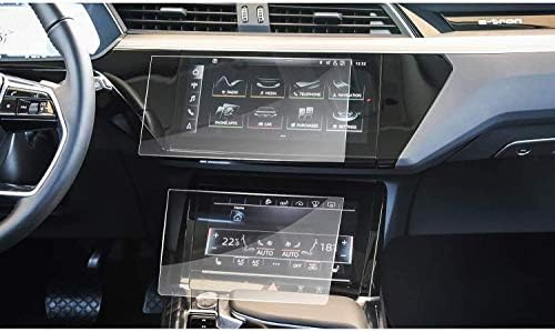 MBSIX Tempered Glass Screen Protector Compatible with 2019-2025 Audi Q7 Q8 E-Tron Touch Screen,HD Clear,Scratch-Resistant,Anti Glare,Protecting Audi TouchScreen