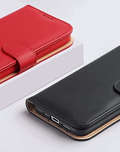 Coque iPhone 12 Pro Max en cuir rouge pour vos déplacements